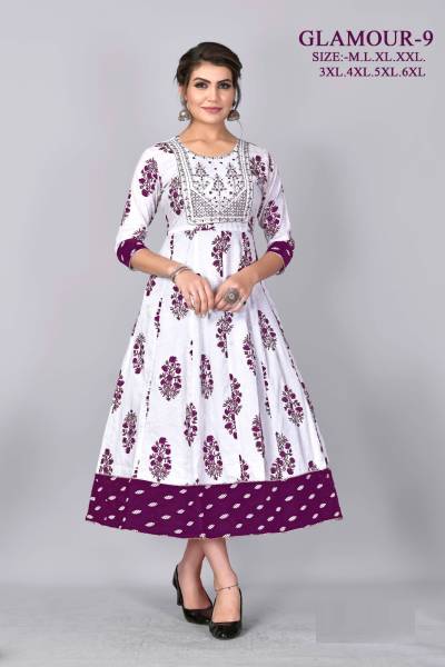 Glamour Vol 9 By Banwery Fancy Embroidered Flared Gown Collection